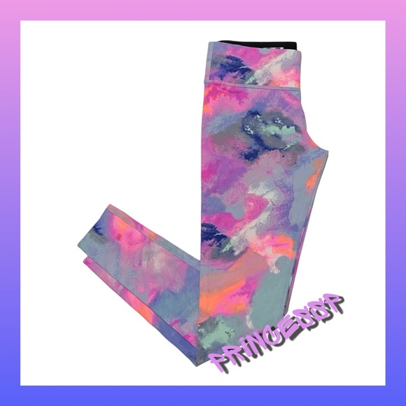 PINK VS WATERCOLOR BLING HOODIE AND LEGGINGS SET - Picture 8 of 9